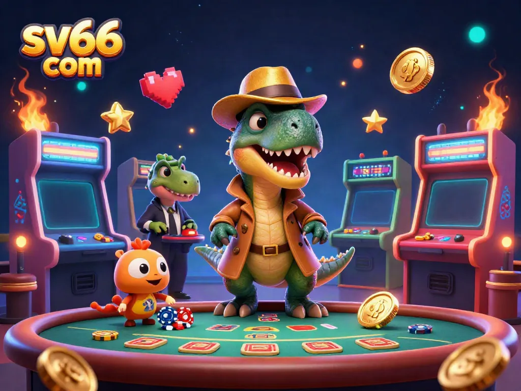 Experience thrilling gameplay at sv66 com with dynamic casino action featuring vibrant characters and gaming elements.