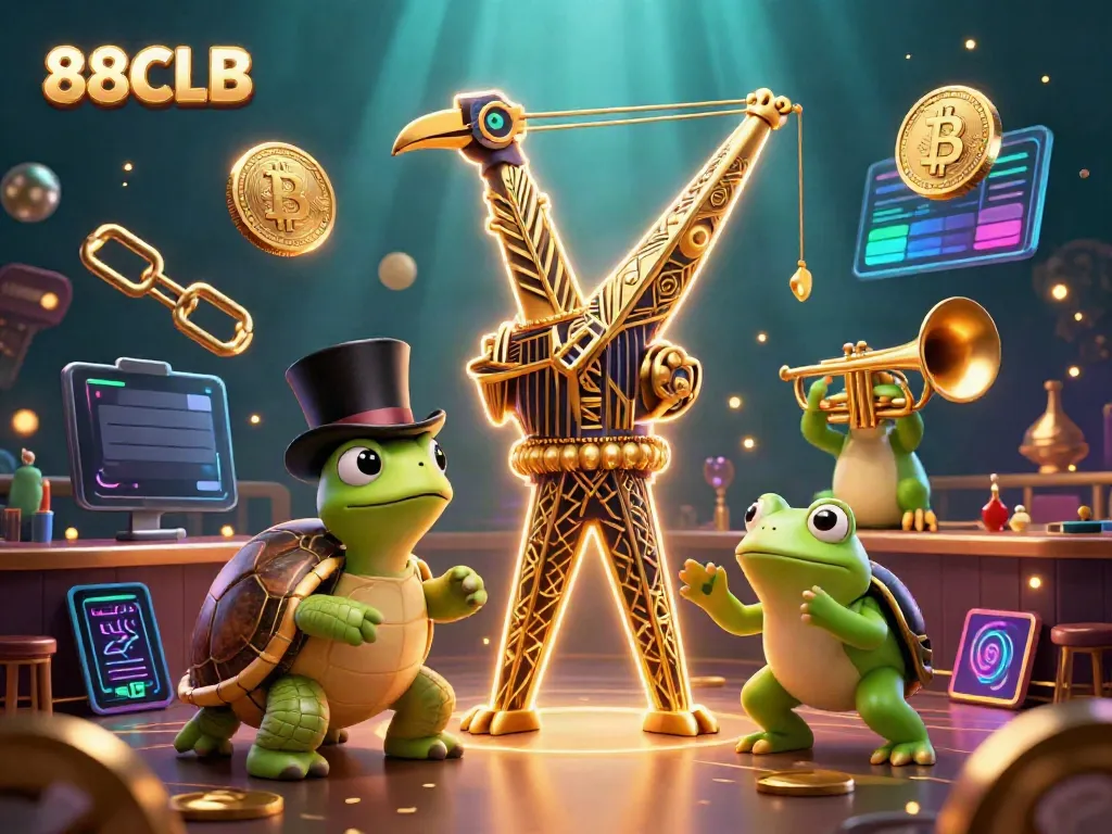 Engage with 88CLB through vibrant 3D scenes of casino characters amidst digital assets and game elements.