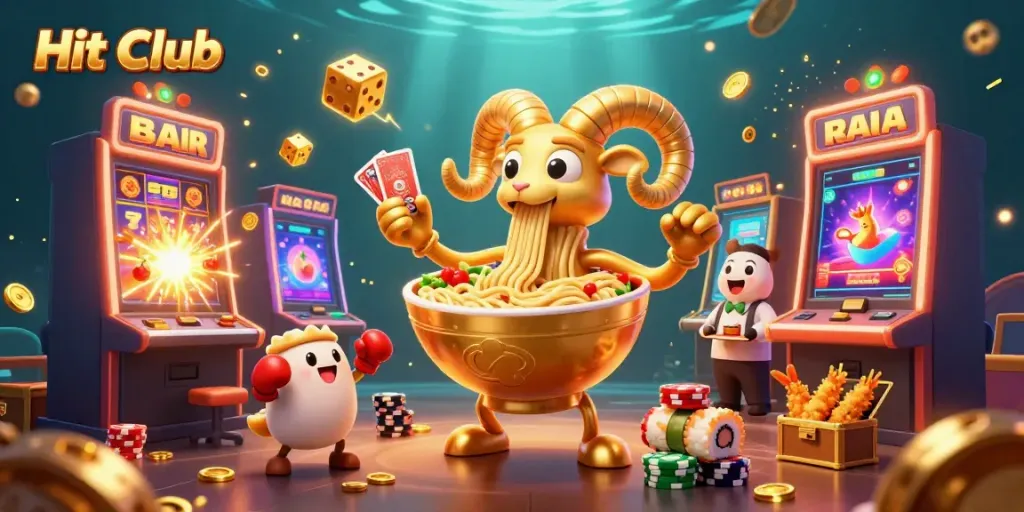 Experience thrilling action at Hit Club with vibrant casino games and dynamic characters.