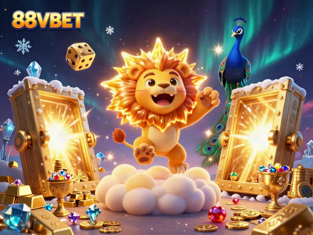 Experience the thrill of 88VBET's gaming world with golden treasures and vibrant characters.