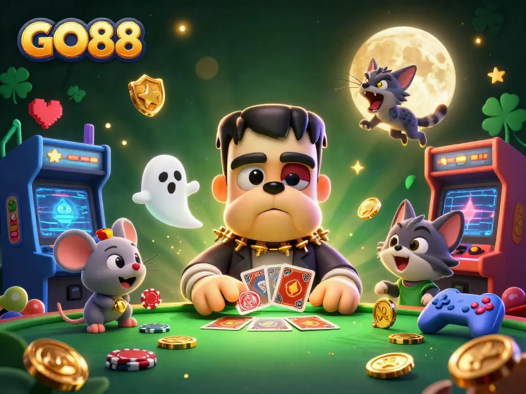 Experience thrilling gameplay at GO88 with card-dealing monsters and magical elements.