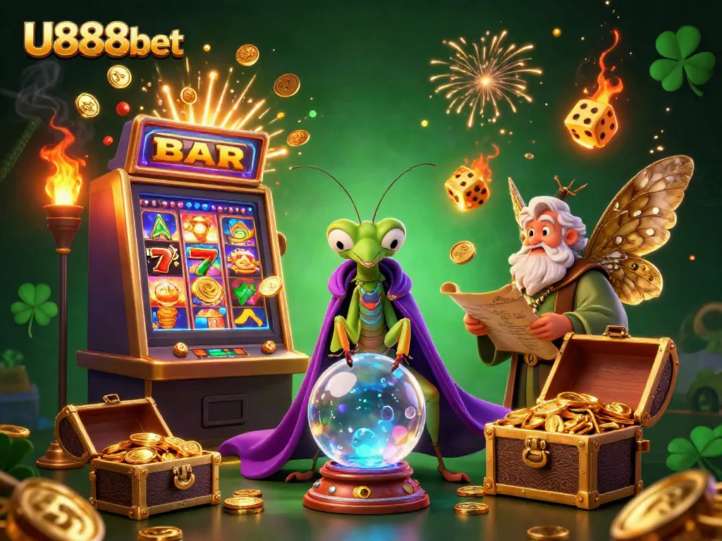 Experience thrilling gaming at U888bet with vibrant characters and jackpot excitement.