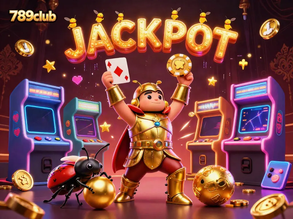 Experience the thrill of winning at 789club with fantasy characters celebrating jackpot victory in an exciting casino setting.