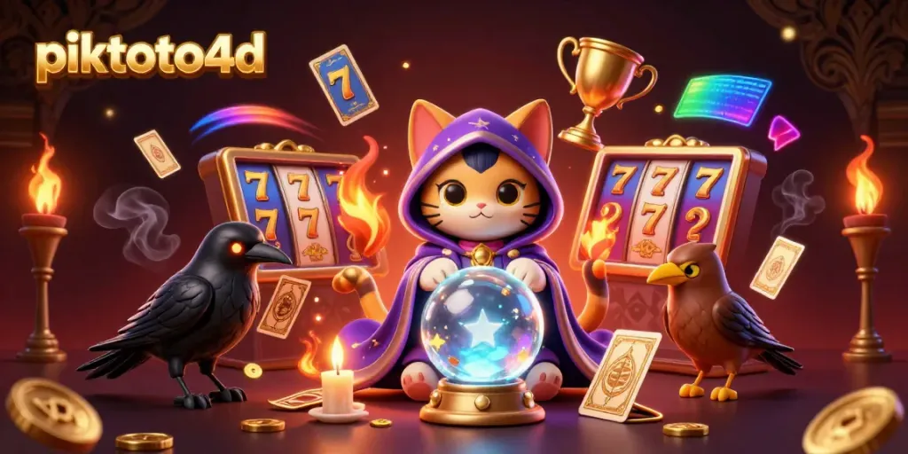 Engage in thrilling action on piktoto4d with an exciting 3D slot themed casino scene.