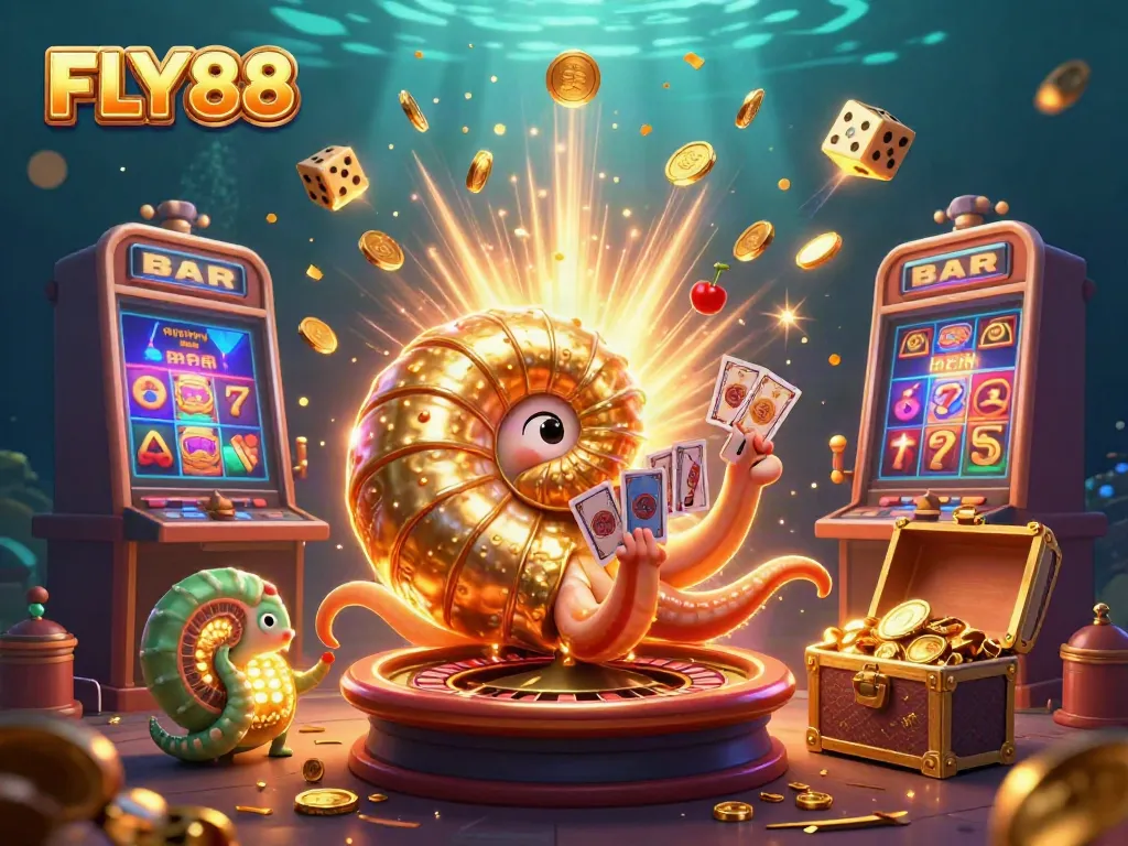 Engage in thrilling FLY88 casino adventures with our vibrant 3D illustration enhancing game excitement.