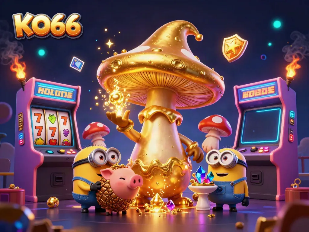 Play thrilling casino games and experience the magic of KO66 with enchanted character illustrations.