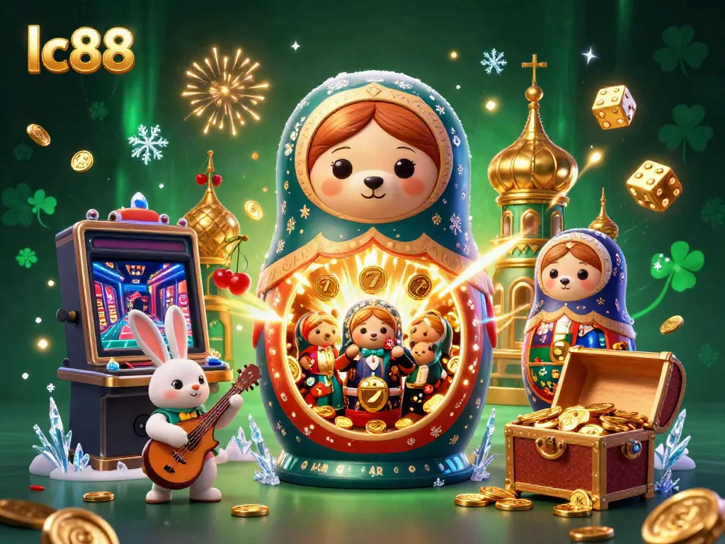 Join thrilling action with lc88's vibrant casino scene featuring colorful characters and exciting games.