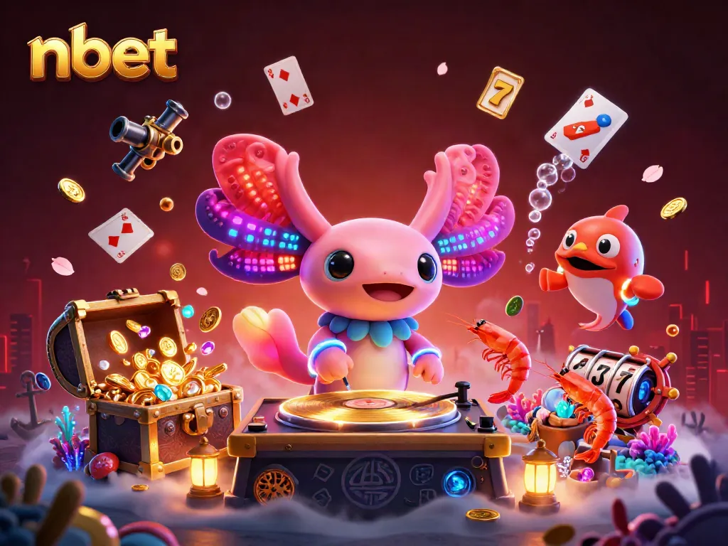 Spin to win with nbet's dynamic underwater casino scene featuring vibrant characters and gaming elements.