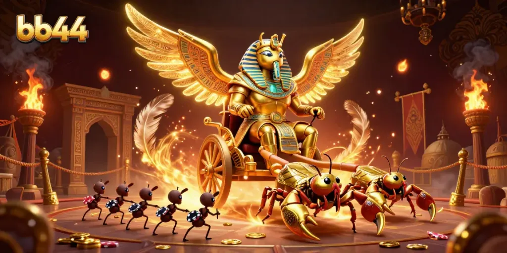 Experience thrilling gameplay at bb44 with dazzling characters in a vibrant online casino scene.