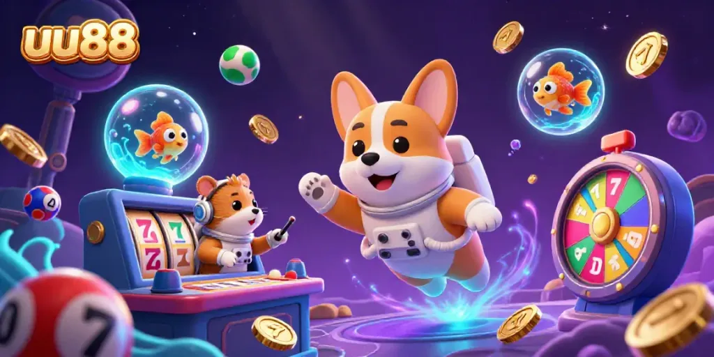 Engage with the exhilarating uu88 gaming experience in a dynamic space casino atmosphere.