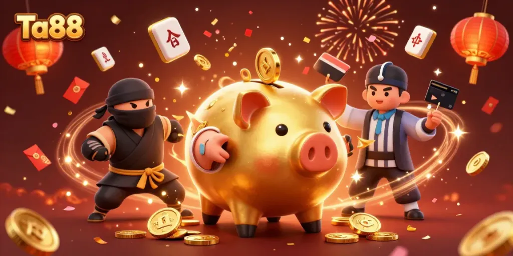 Engage in thrilling slots at Ta88 with exciting gaming elements and a vibrant atmosphere.