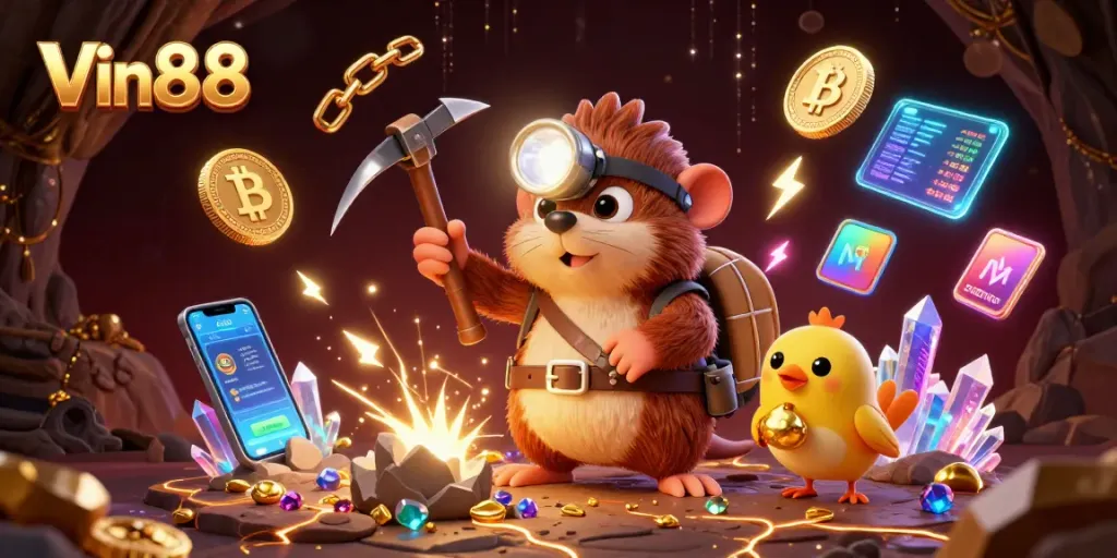 Play thrilling games at Vin88 with stunning treasure hunter adventure and glowing gems!