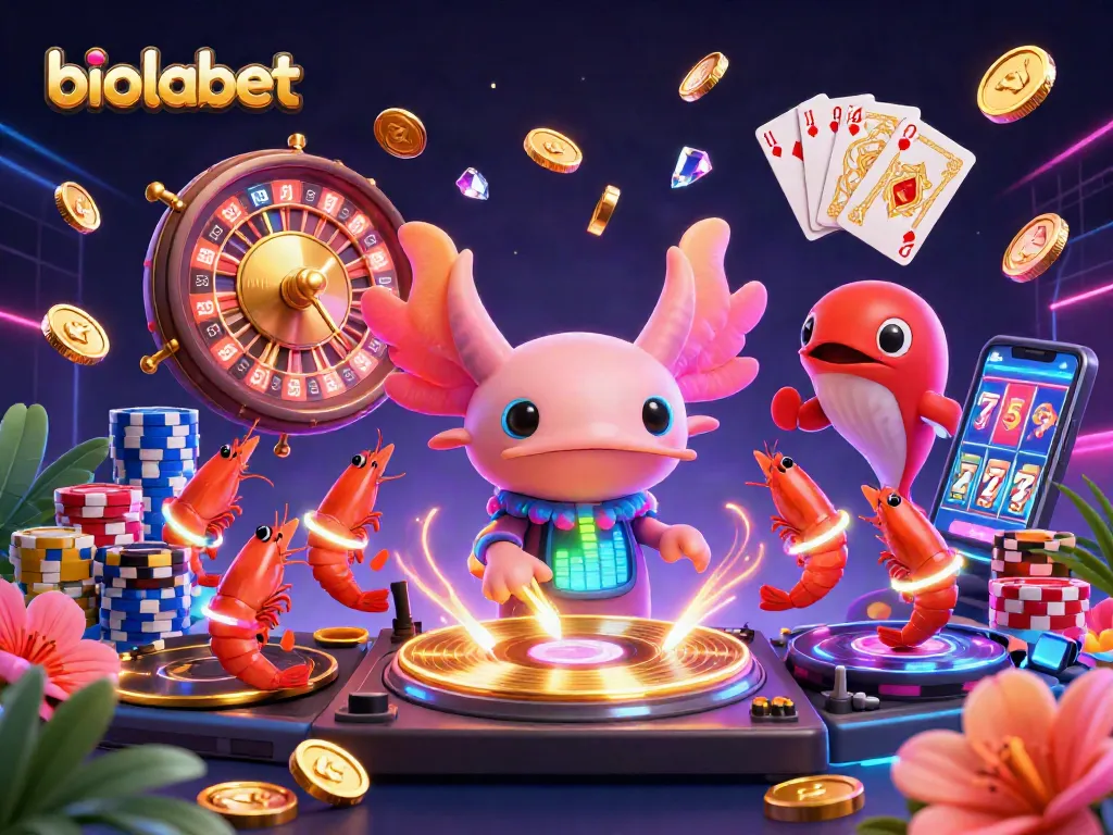 Experience epic fun with biolabet in a vibrant underwater casino scene featuring dynamic characters and gaming elements.