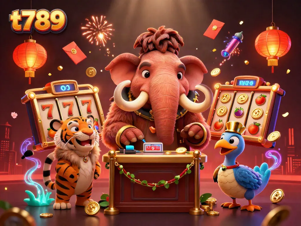 Experience t789's vibrant online casino with dynamic characters and energetic game elements.