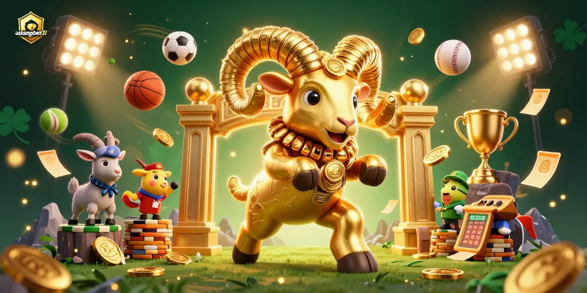 Join the thrill of udangbet11 with an exciting 3D casino scene showcasing dynamic sports elements.