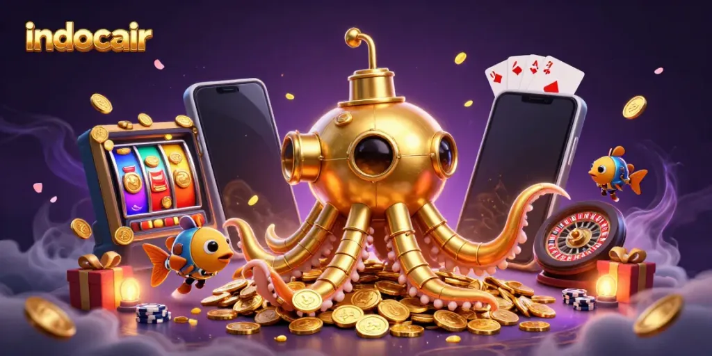 Indocair menawarkan permainan slot online dengan tema menarik dan hadiah menggoda, lengkap dengan elemen visual yang menawan.
