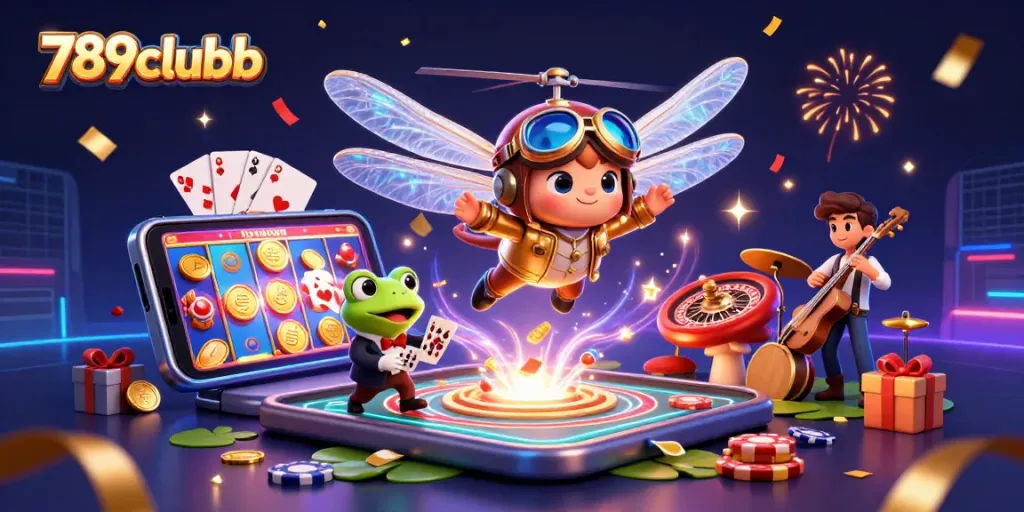 Experience exciting gameplay at 789clubb with vibrant casino characters and dynamic gaming elements