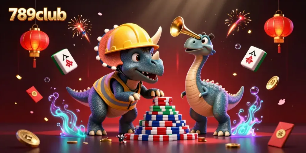 Experience the vibrant gameplay excitement at 789club with a colorful casino scene filled with cheerful characters.