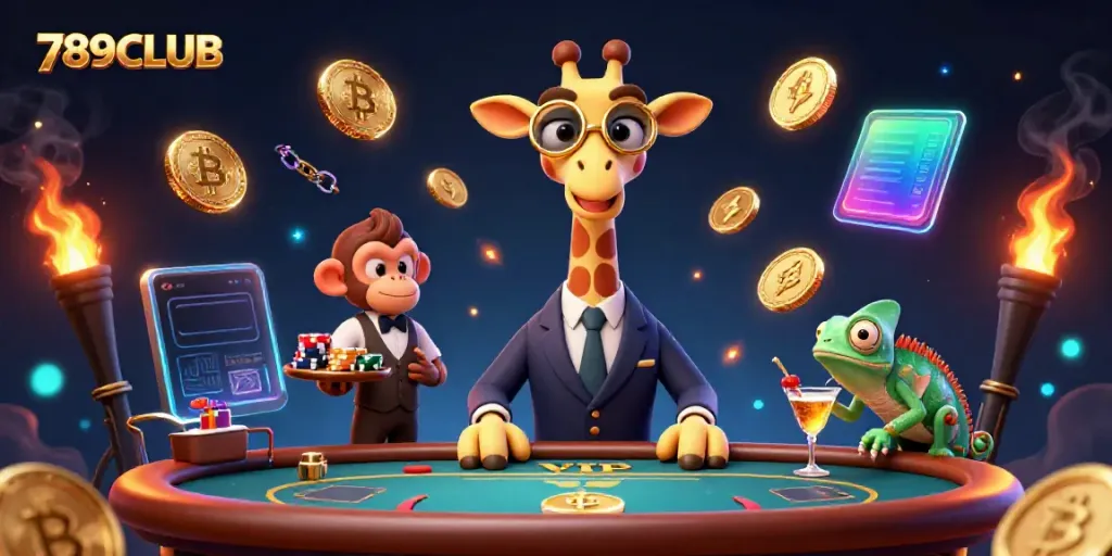 Experience thrilling games at 789CLUB with unique characters and vibrant casino elements.