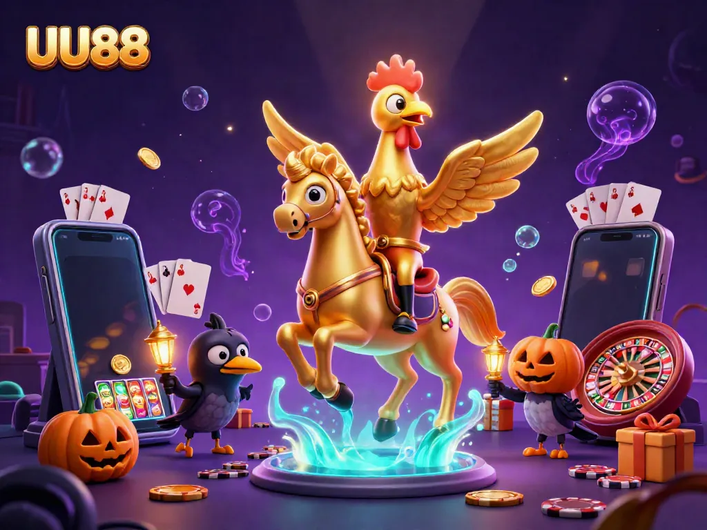 Experience thrilling gameplay with UU88's vibrant casino atmosphere, featuring unique characters and dynamic elements.