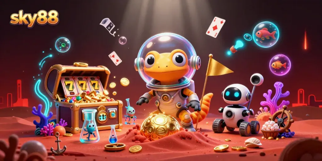Engage in thrilling gameplay at sky88 with vibrant slots and exciting jackpots in a 3D adventure.