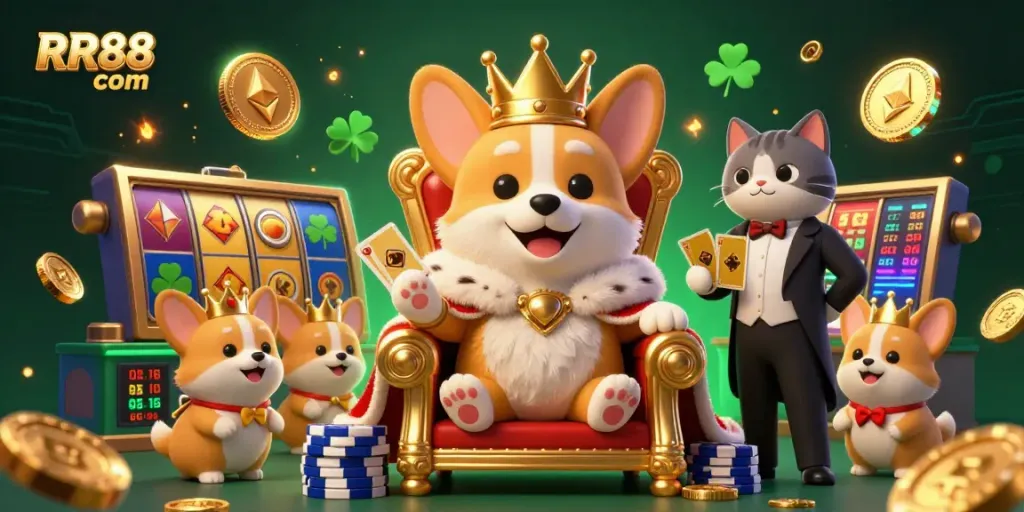 Win big at RR88 com with vibrant slots and charming characters in an exciting casino scene.