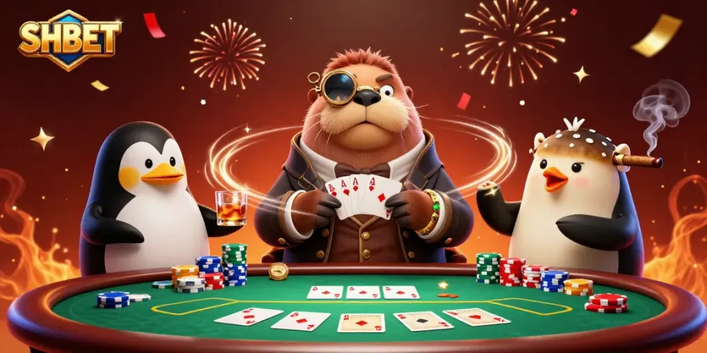 Experience thrilling gameplay with SHBET’s vibrant casino atmosphere featuring poker action.