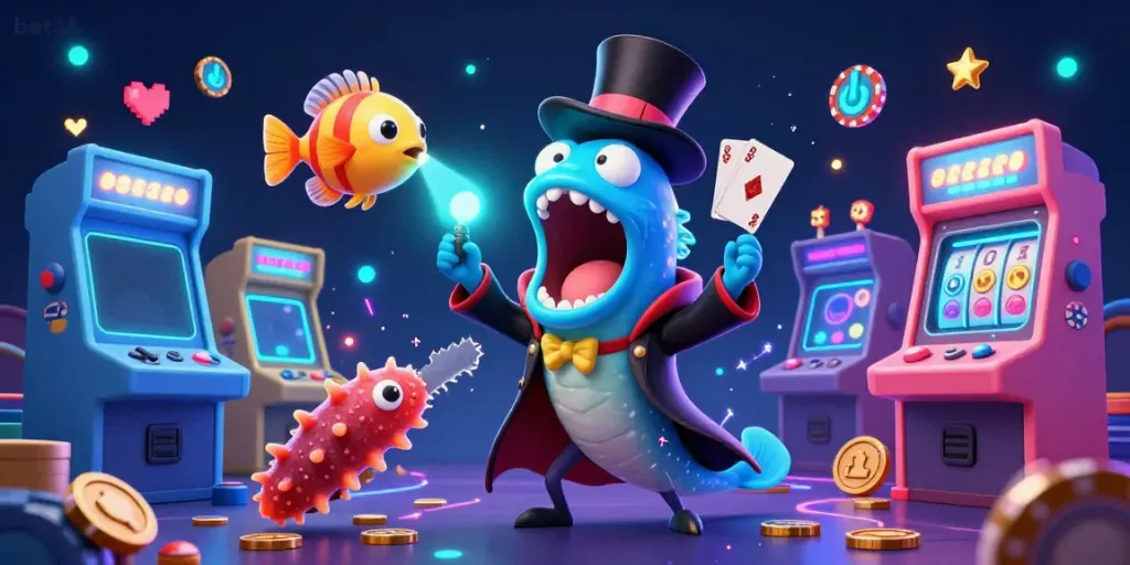 Experience thrilling gameplay at bet88 with vibrant 3D casino elements featuring enchanting sea creatures.